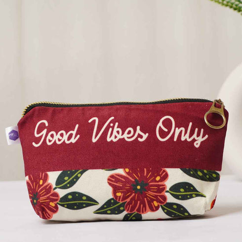 Floral  Printed Travel Pouch - Uncommongifts.in
